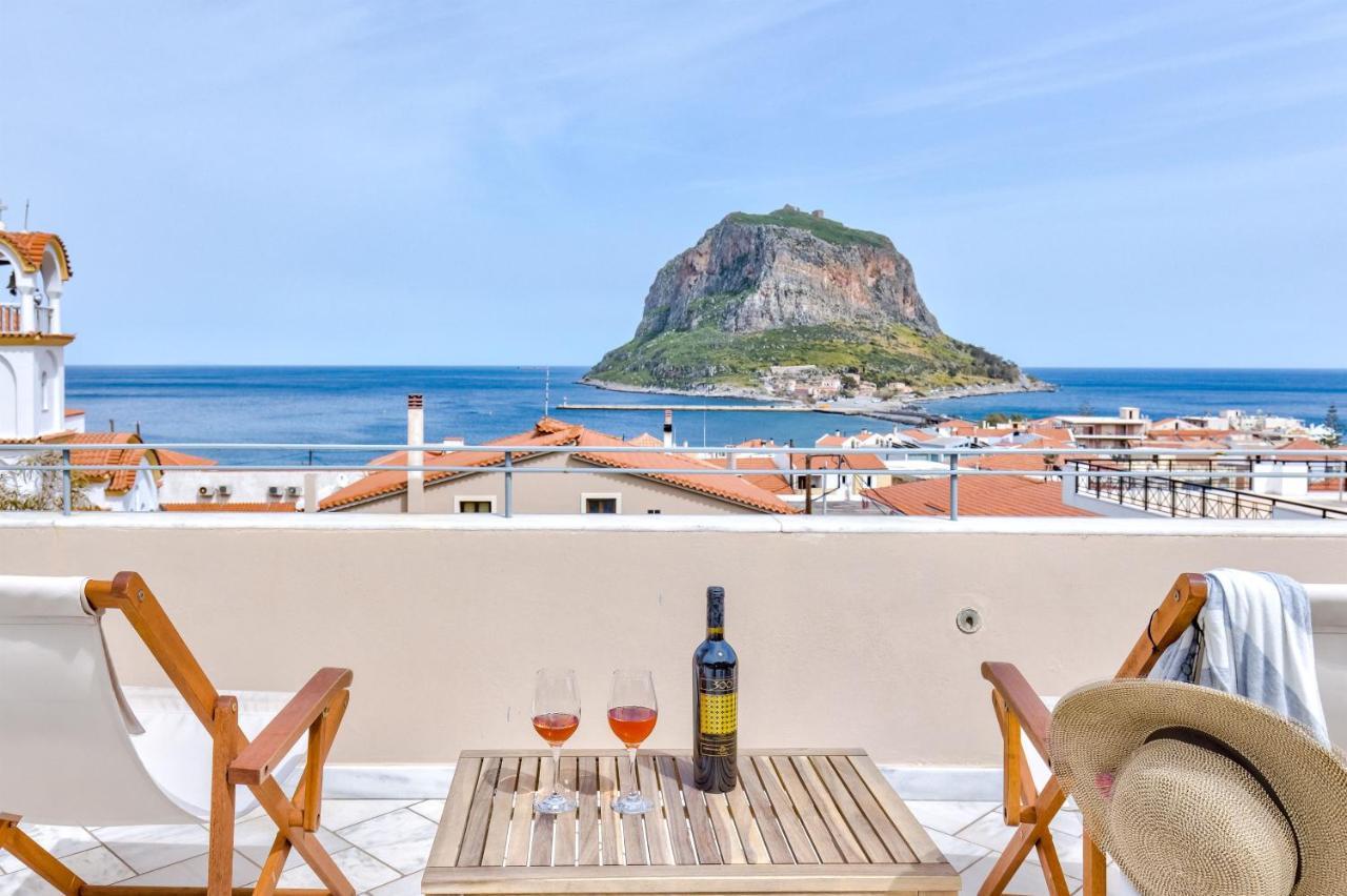 Monemvasia Modern Flat With Panoramic Sea View Екстер'єр фото