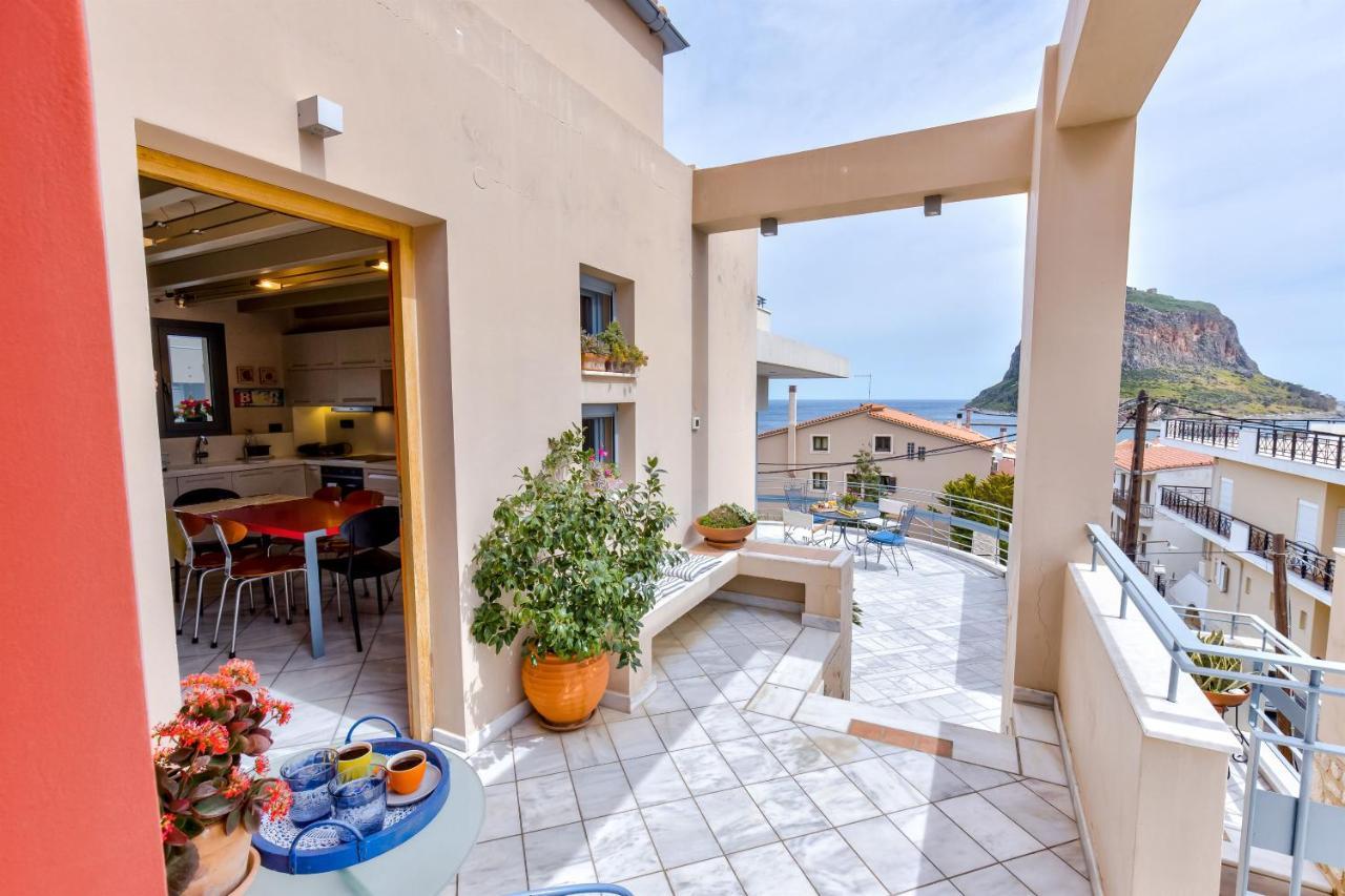 Monemvasia Modern Flat With Panoramic Sea View Екстер'єр фото