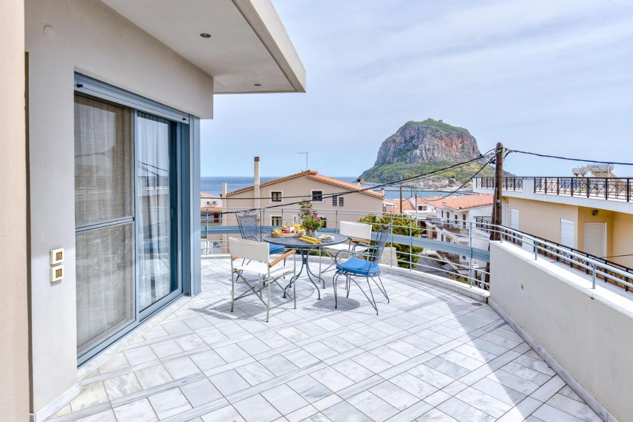 Monemvasia Modern Flat With Panoramic Sea View Екстер'єр фото